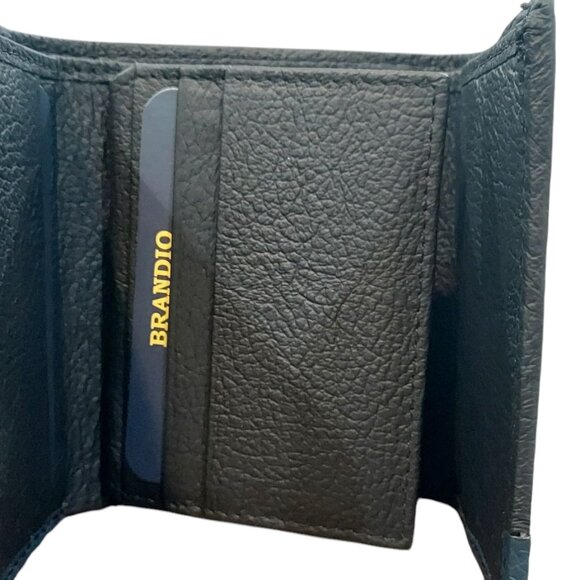 Men's Genuine Leather Wallet with RFID Tri-fold - Picture 3 of 7